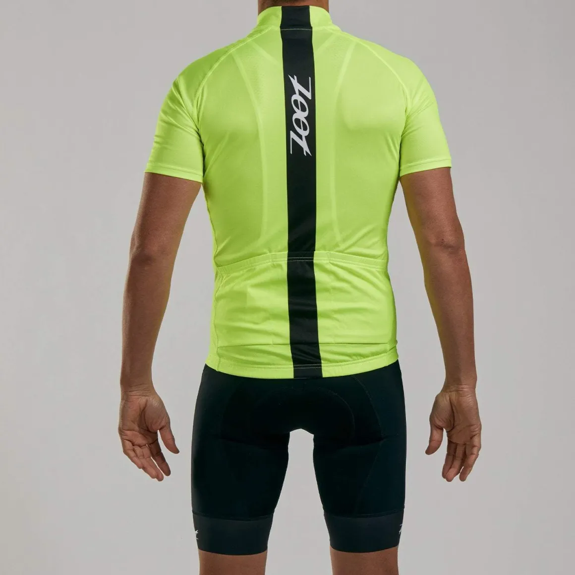 Mens Core+ Cycle Jersey - Safety Yellow