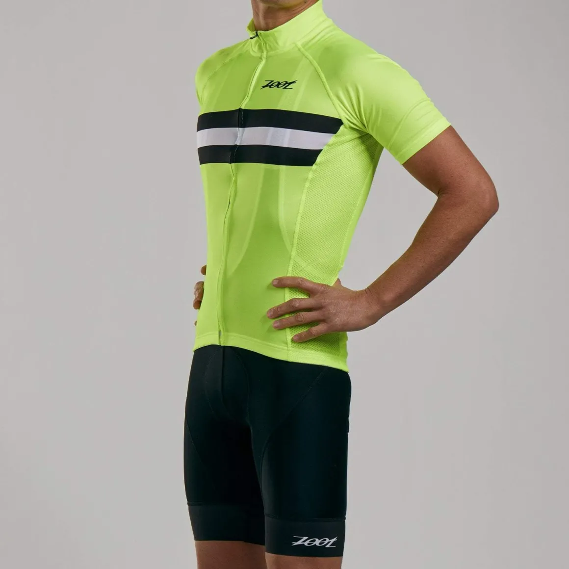 Mens Core+ Cycle Jersey - Safety Yellow