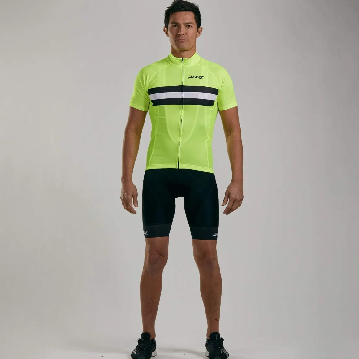 Mens Core+ Cycle Jersey - Safety Yellow