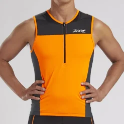 Mens Core+ Tri Tank - Orange