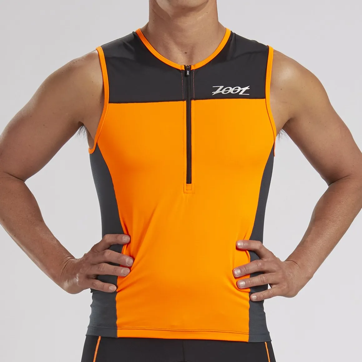 Mens Core+ Tri Tank - Orange