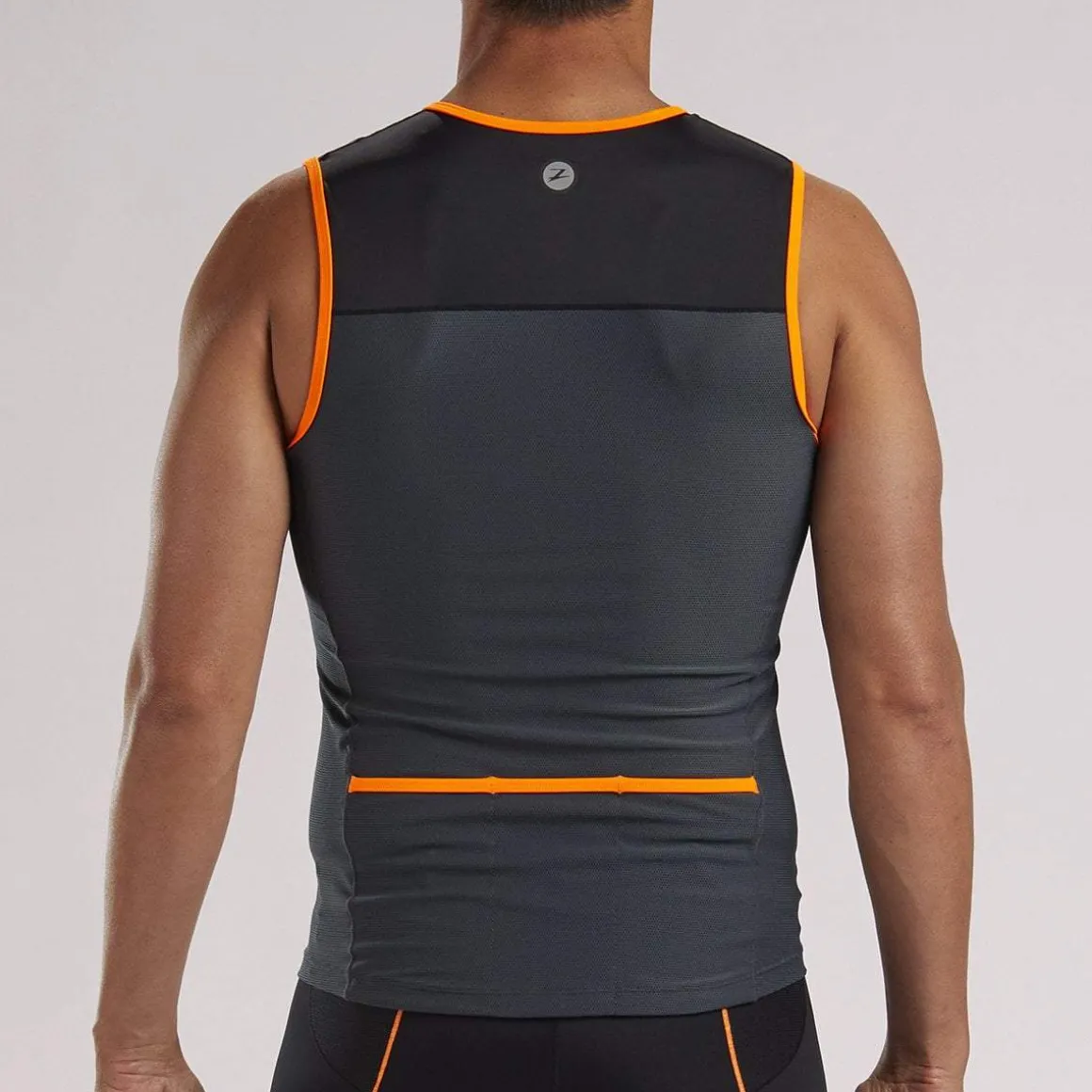 Mens Core+ Tri Tank - Orange