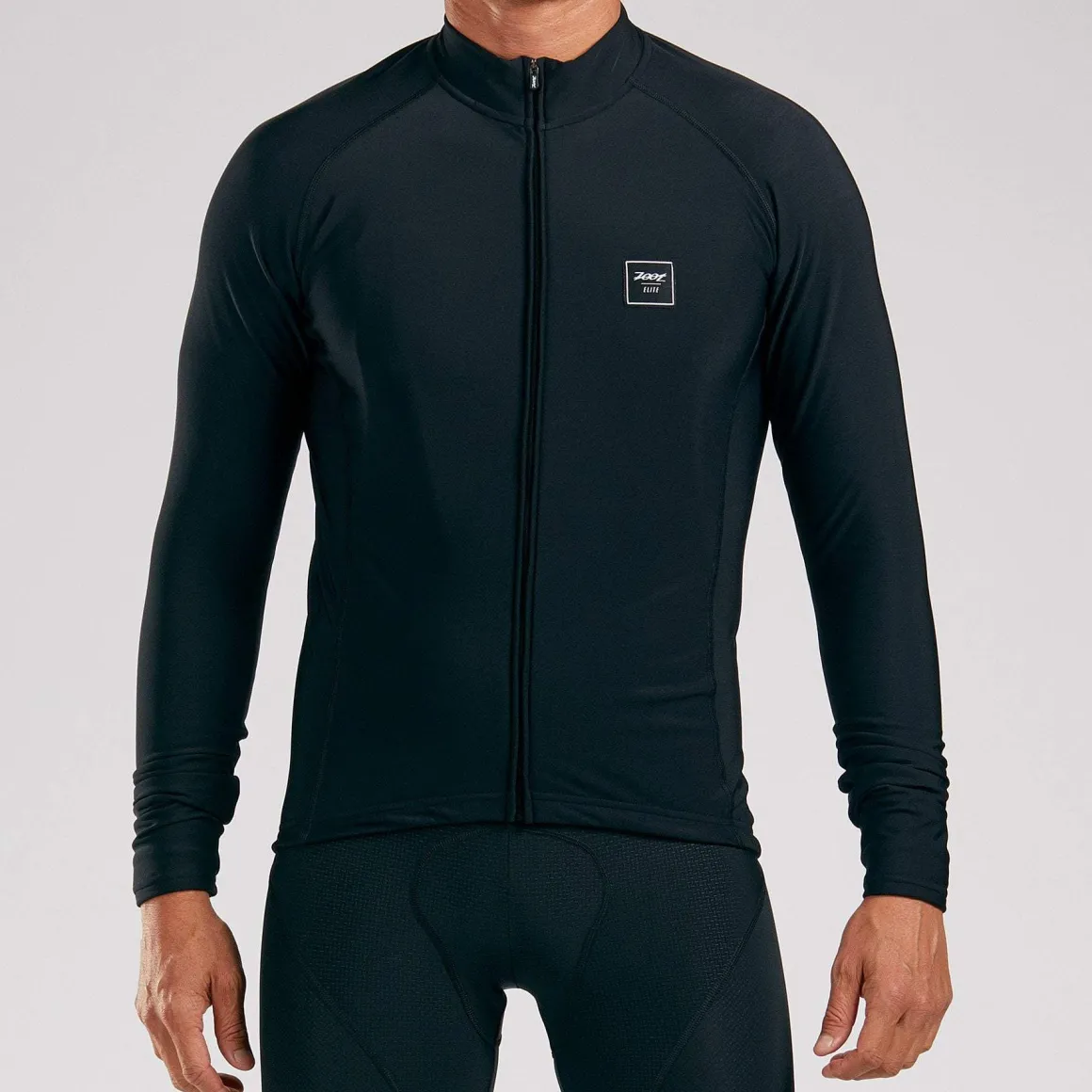 Men's Elite Cycle Thermo Jersey - Black