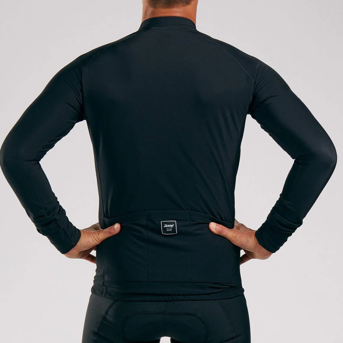Men's Elite Cycle Thermo Jersey - Black