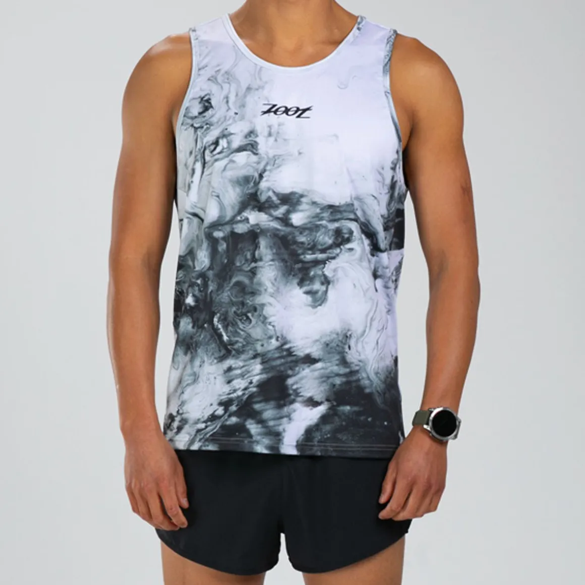 Men's Elite Run Singlet - White Hot