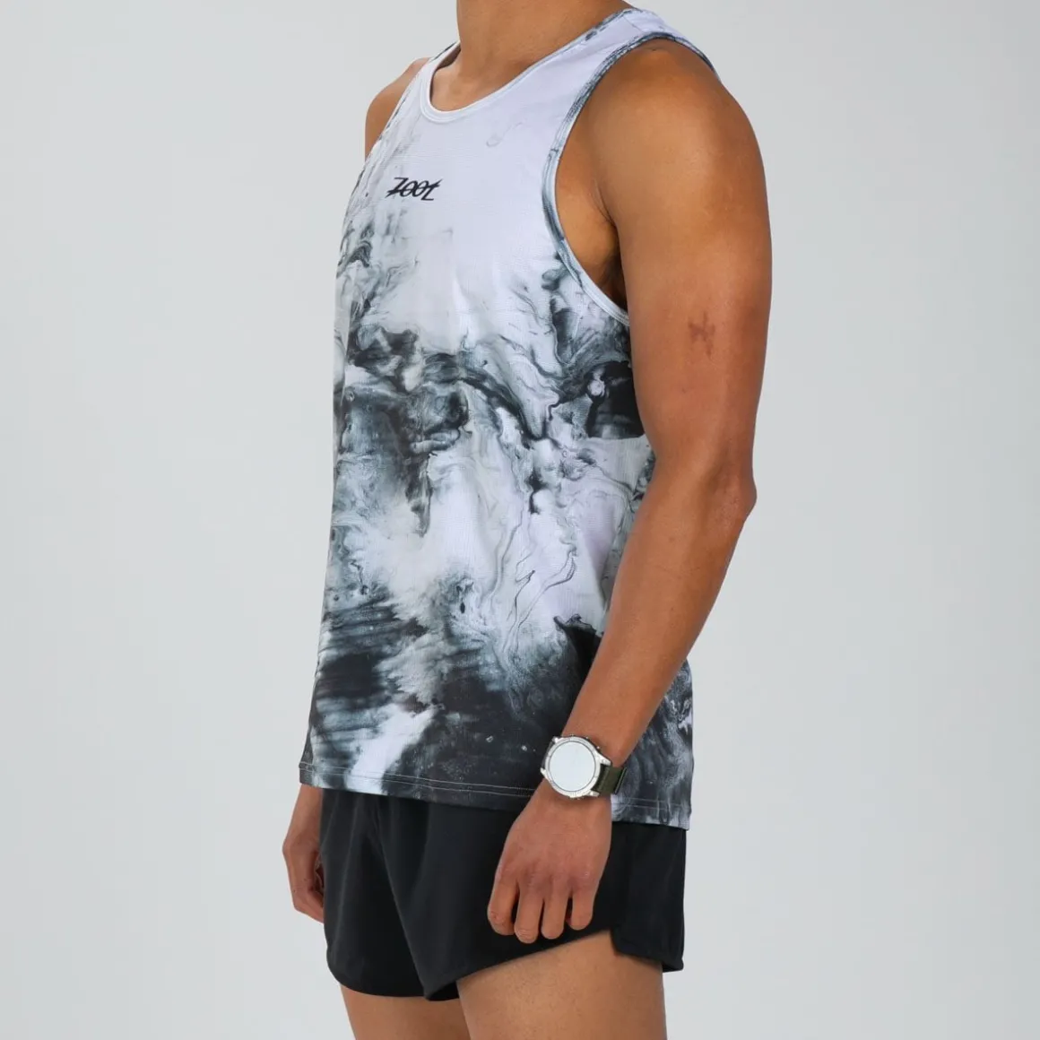 Men's Elite Run Singlet - White Hot