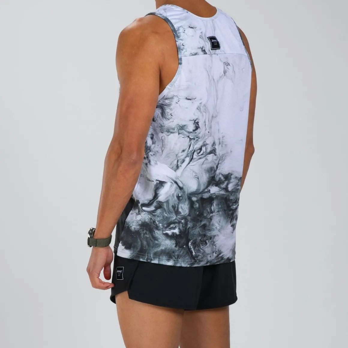 Men's Elite Run Singlet - White Hot