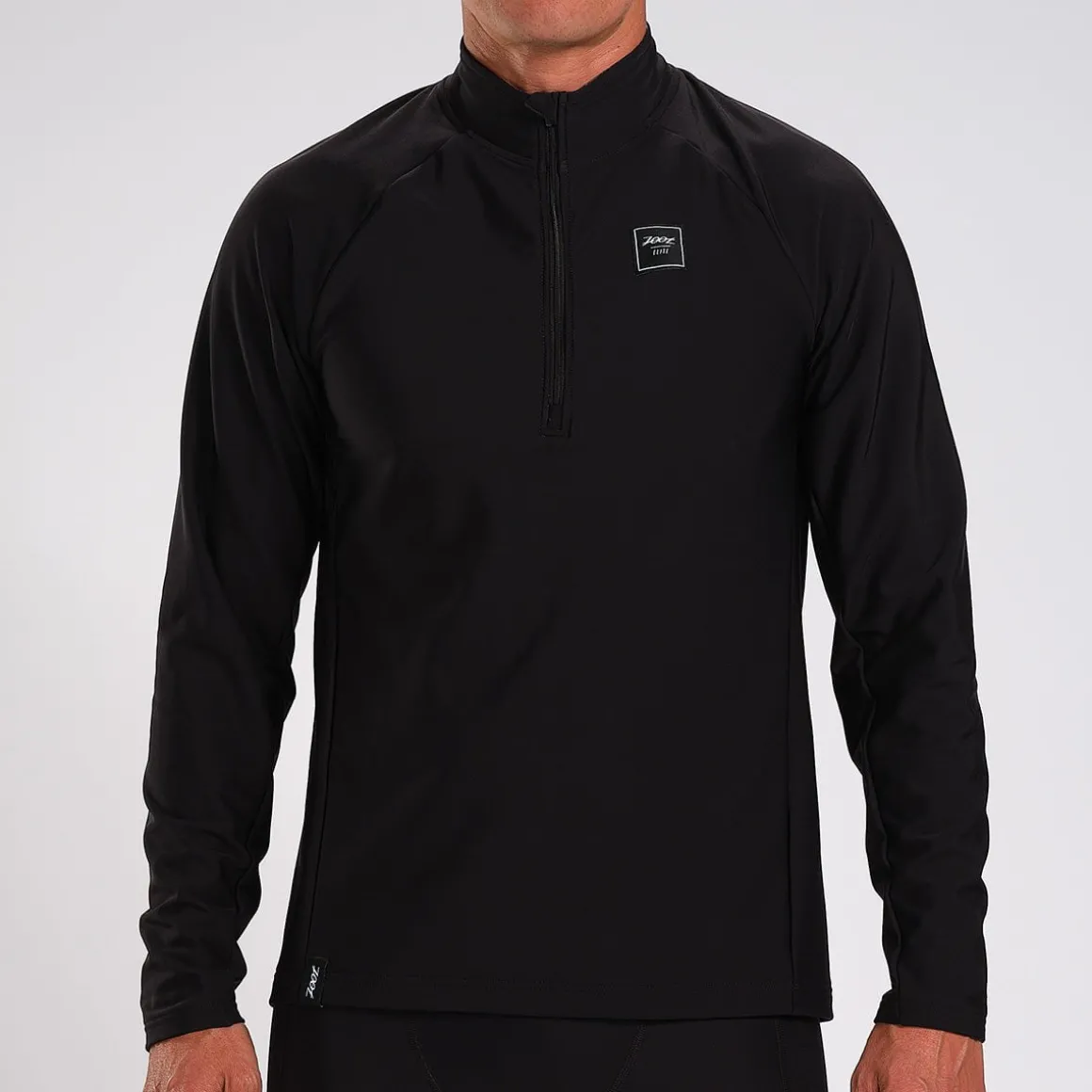 Men's Elite Run Thermo 1/2 Zip - Black