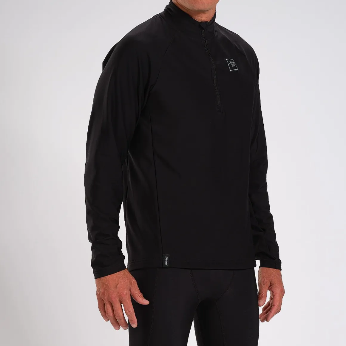 Men's Elite Run Thermo 1/2 Zip - Black