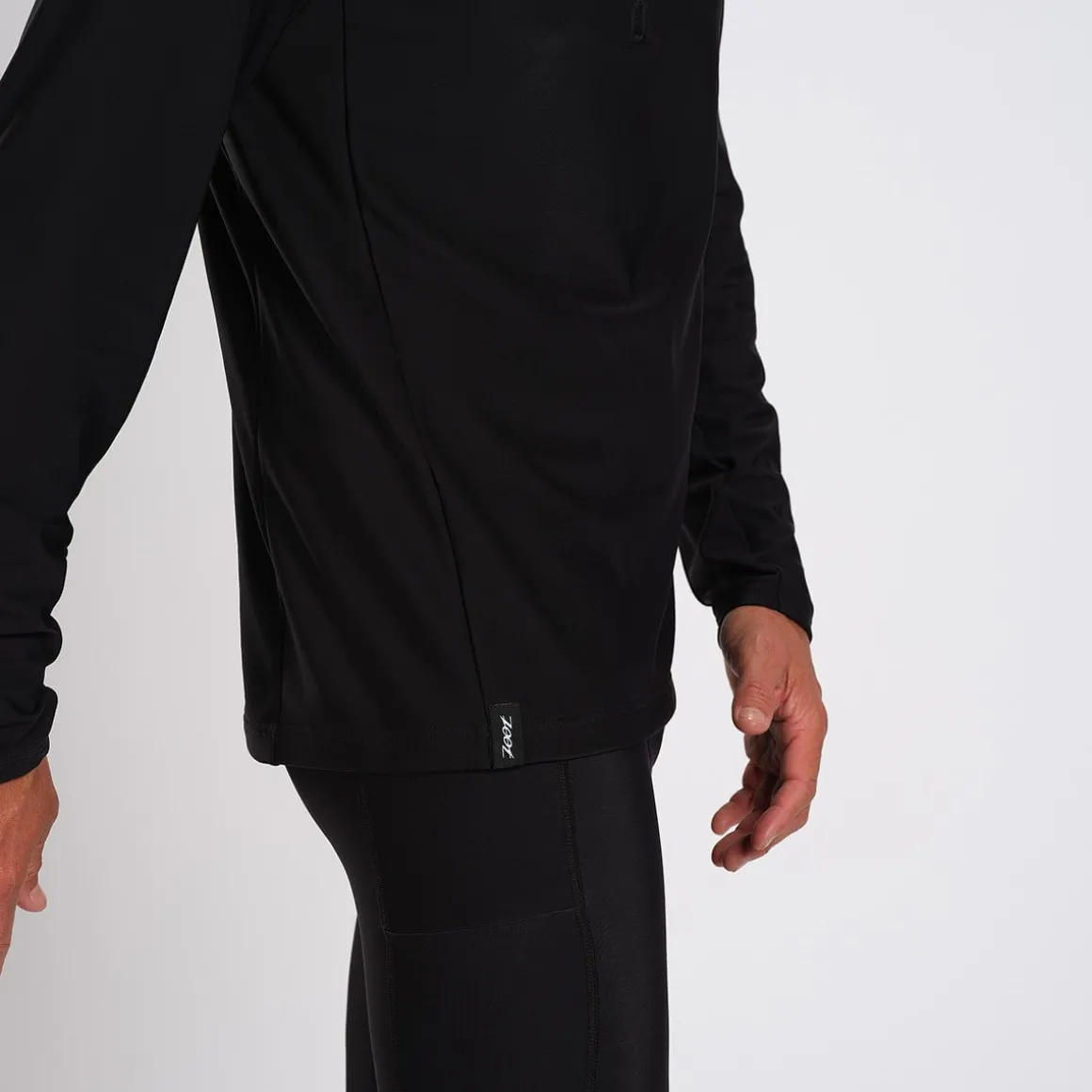 Men's Elite Run Thermo 1/2 Zip - Black