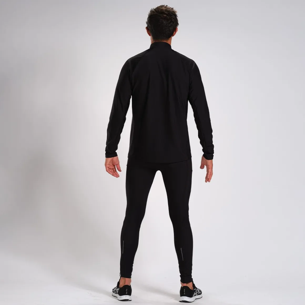 Men's Elite Run Thermo 1/2 Zip - Black
