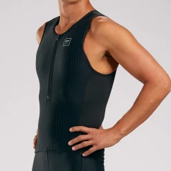 Men's Elite Tri Tank - Black