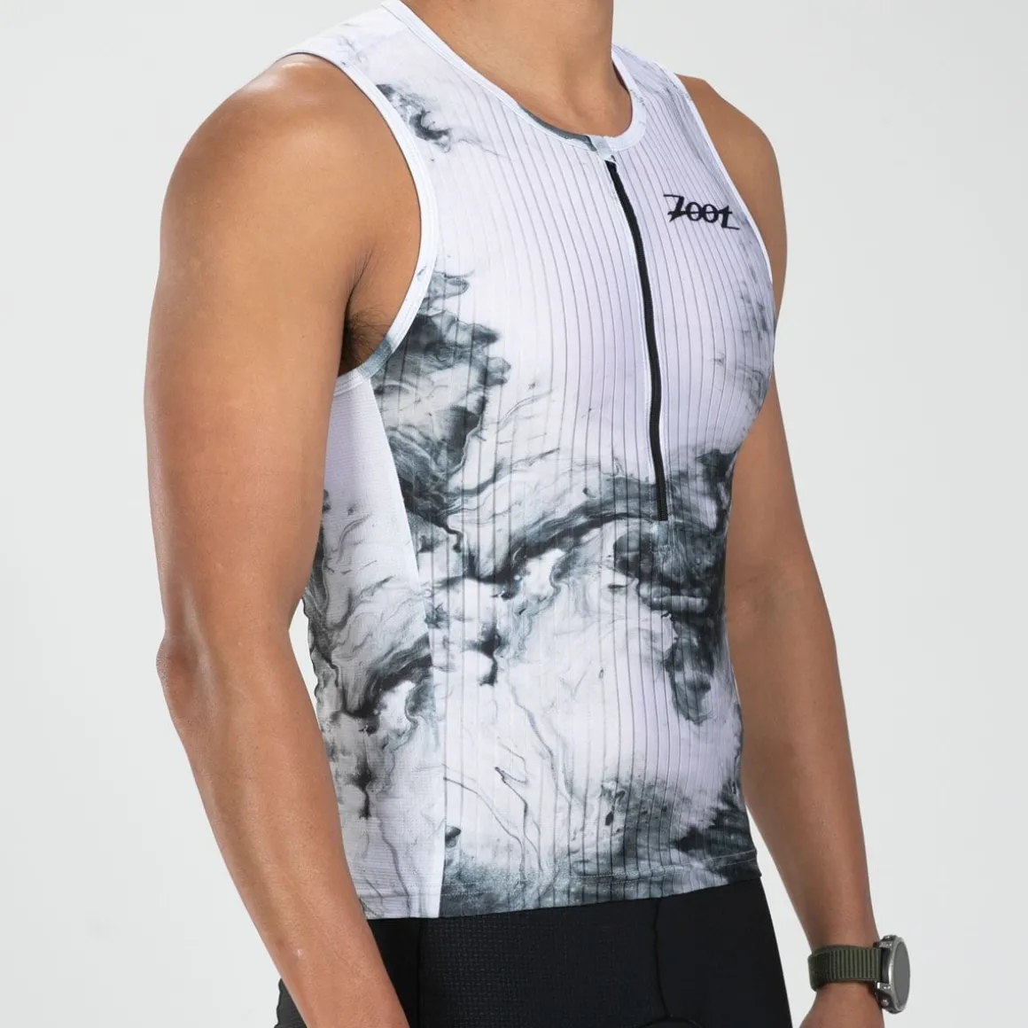 Men's Elite Tri Tank - White Hot