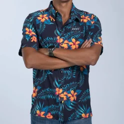 Men's Ltd Button Up Party Shirt - Hula