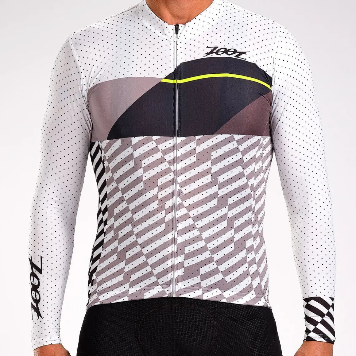 Men's Ltd Cycle Sun Stop Ls Jersey - White