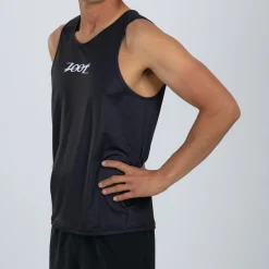 Men's Ltd Run Singlet - Black