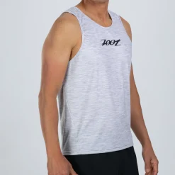 Men's Ltd Run Singlet - Heather Gray