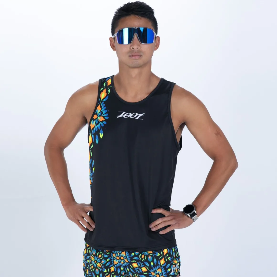 Men's Ltd Run Singlet - Kaleidoscope