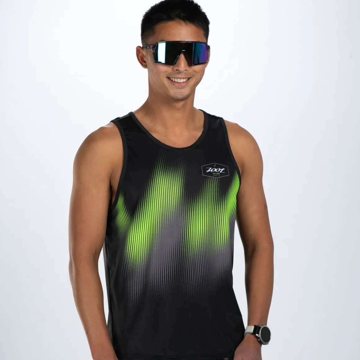 Men's Ltd Run Singlet - Tropical Magic