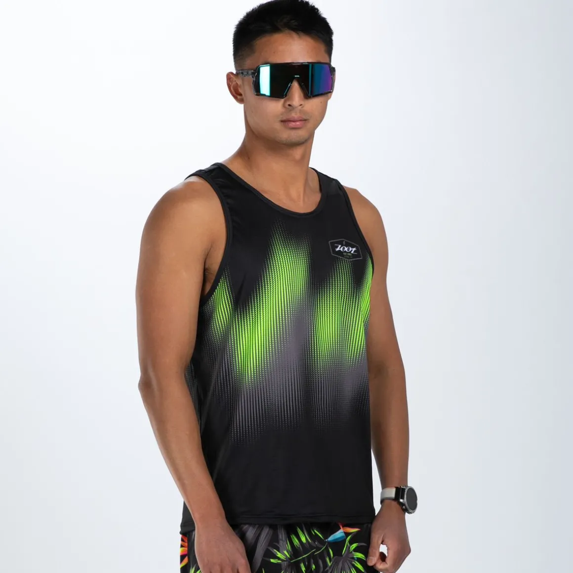 Men's Ltd Run Singlet - Tropical Magic