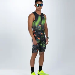 Men's Ltd Tri Aero Slvs Fz Racesuit - Tropical Magic