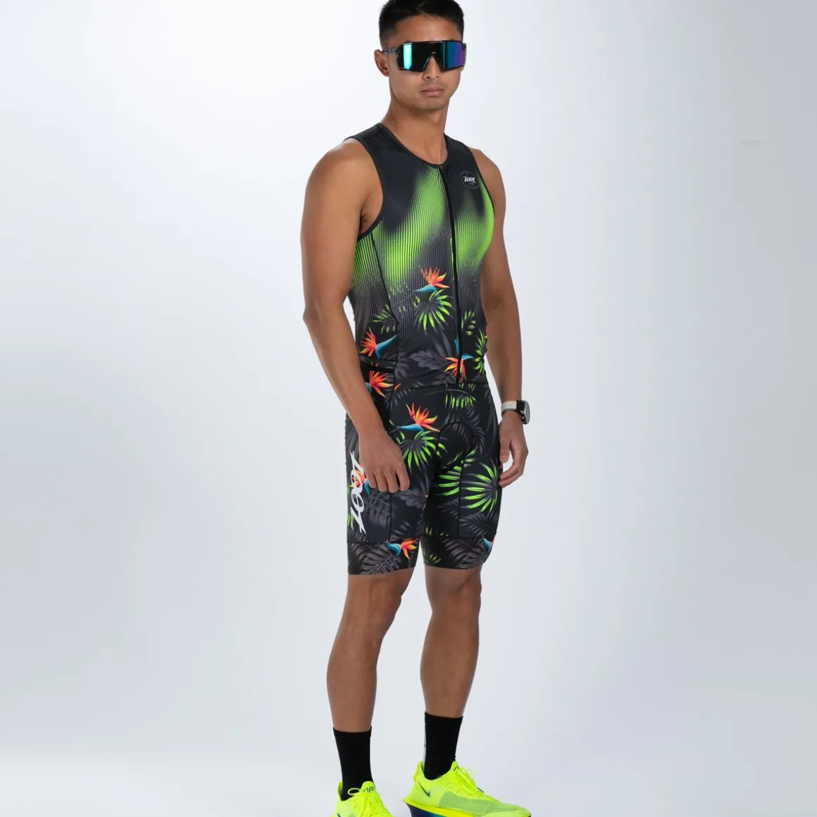 Men's Ltd Tri Aero Slvs Fz Racesuit - Tropical Magic