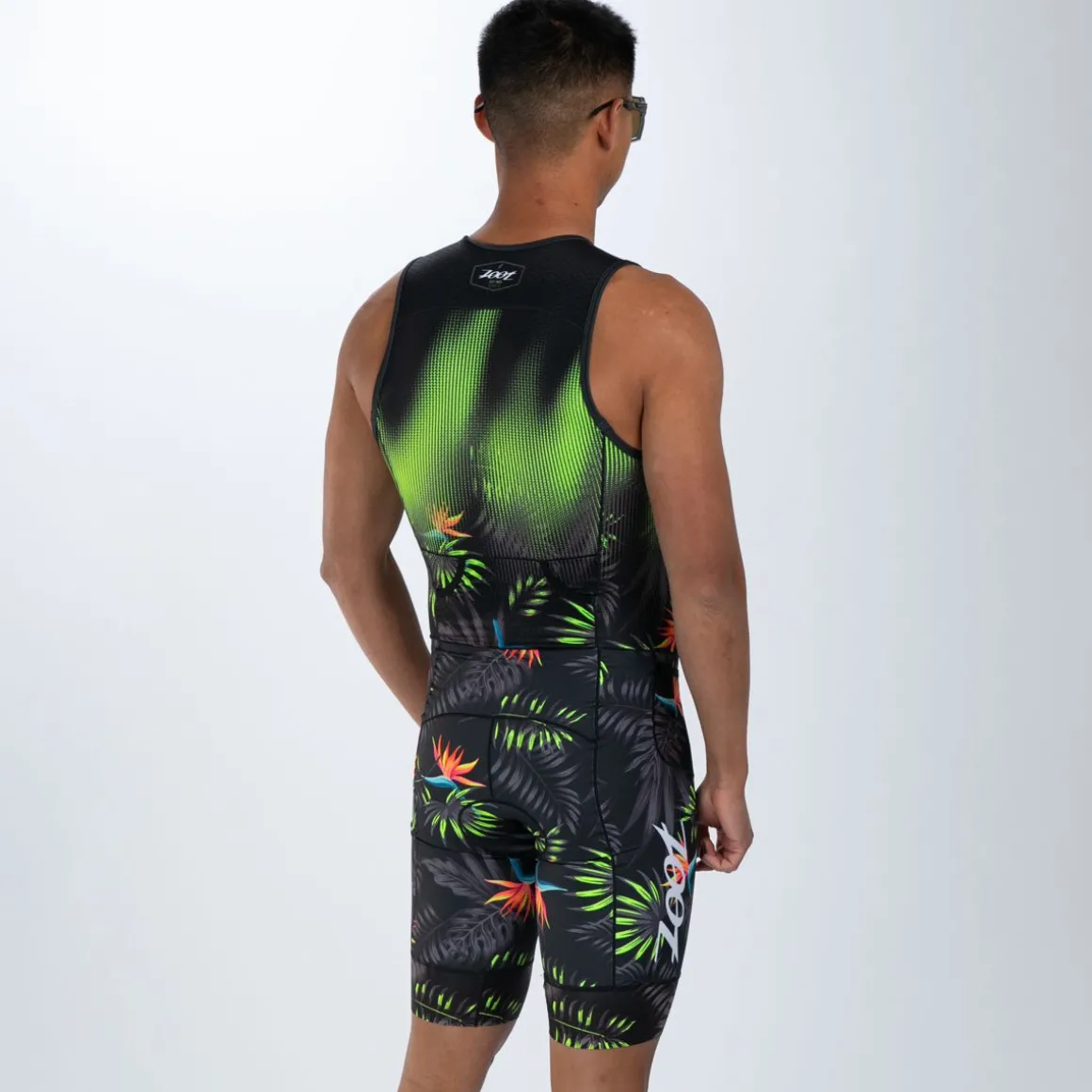 Men's Ltd Tri Aero Slvs Fz Racesuit - Tropical Magic