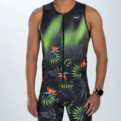 Men's Ltd Tri Aero Slvs Fz Racesuit - Tropical Magic