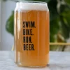 Swim Bike Run Beer - Glass