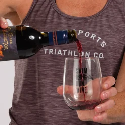 Swim Bike Run Wine - Glass