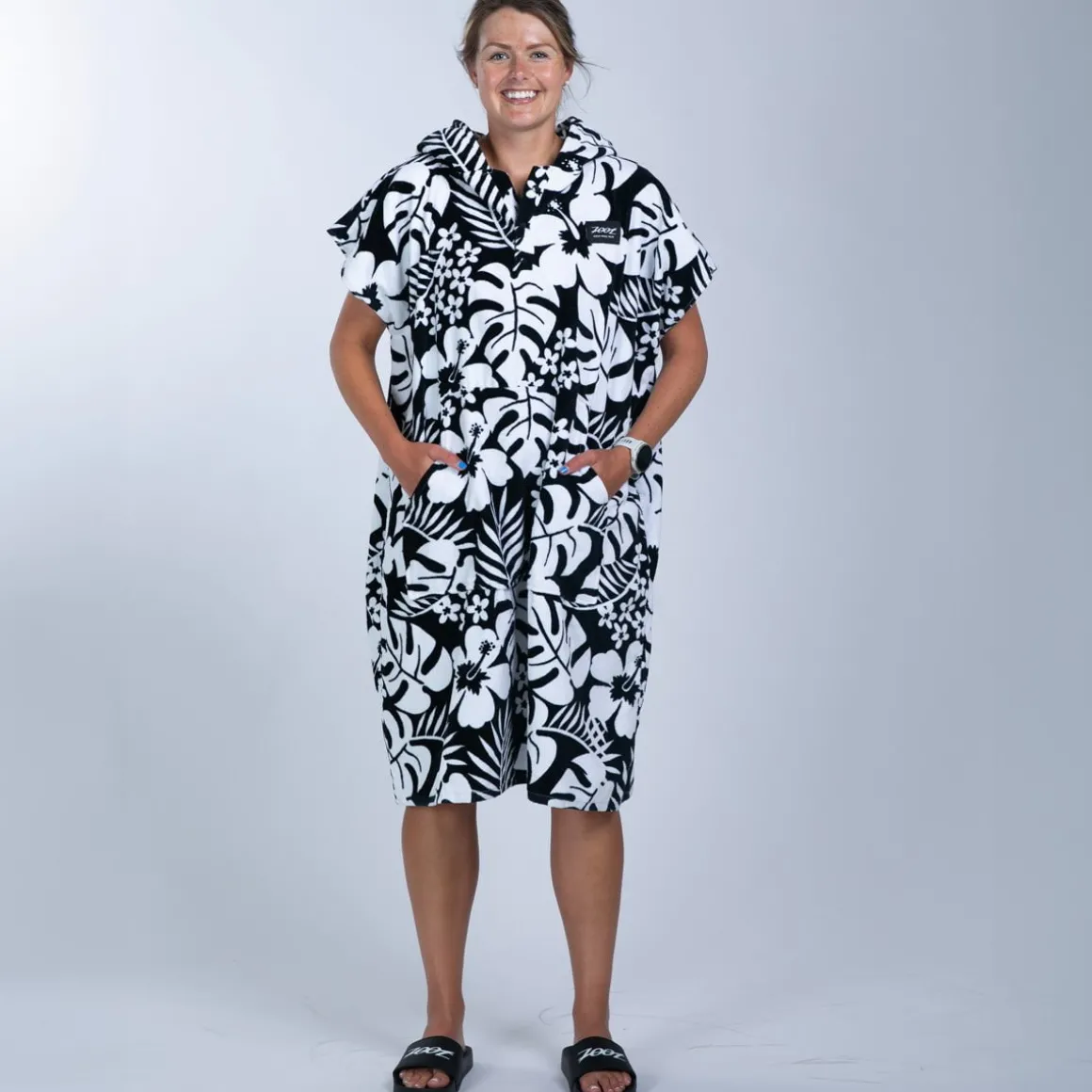 Transition Poncho - Hibiscus
