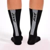 Unisex 6" Sock - Black/White