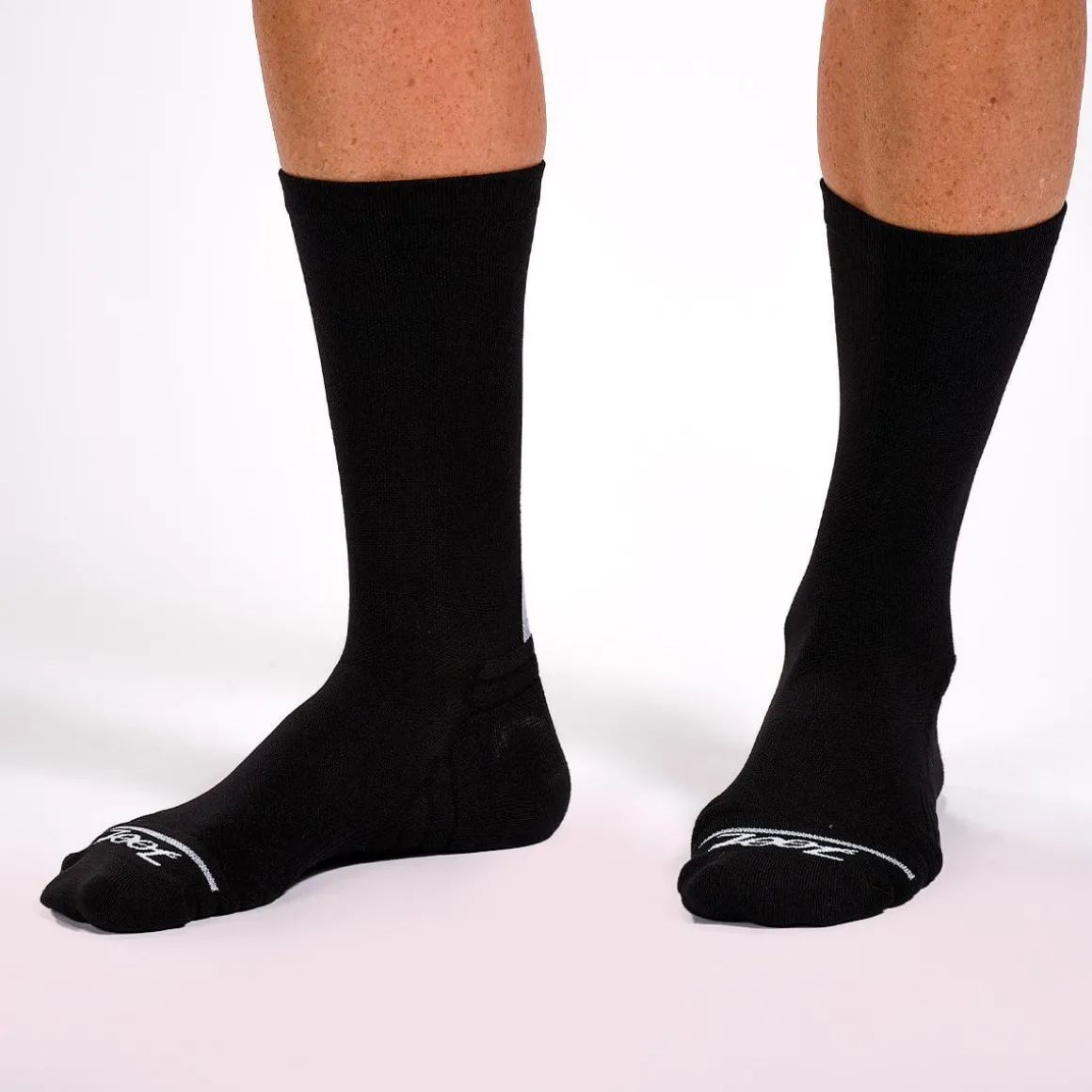 Unisex 6" Sock - Black/White