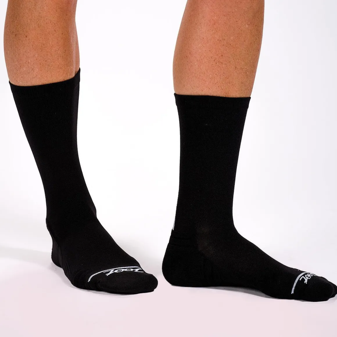 Unisex 6" Sock - Black/White