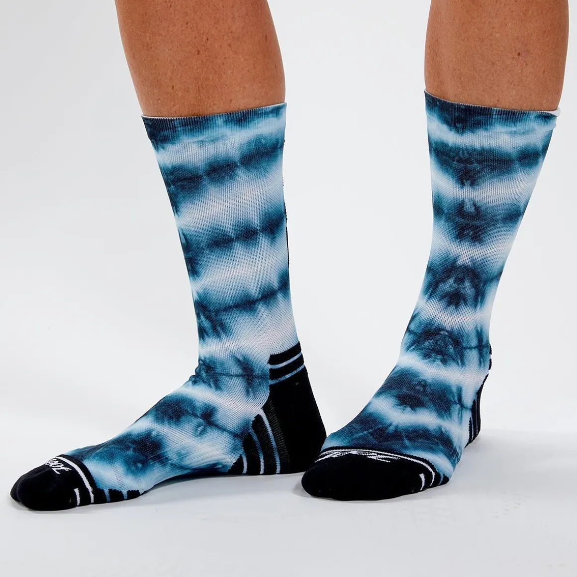 Unisex 6" Sock - Blue Tie Dye