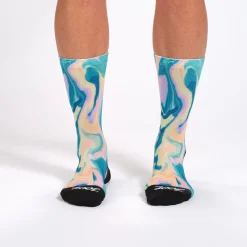 Unisex 6" Sock - Marble