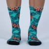 Unisex 6" Sock - Mint Hula