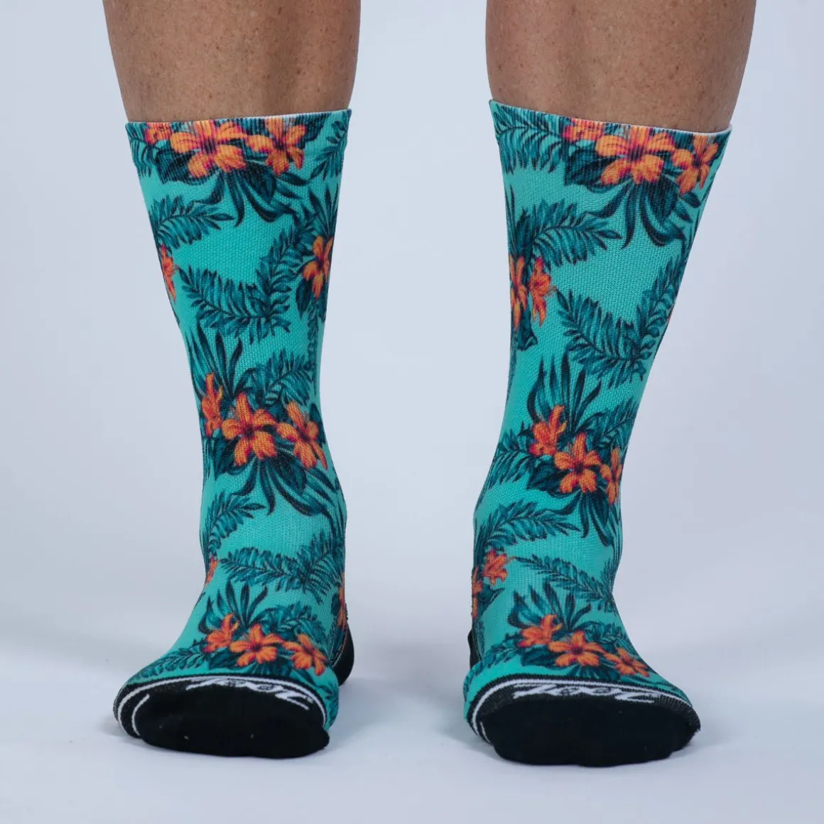 Unisex 6" Sock - Mint Hula