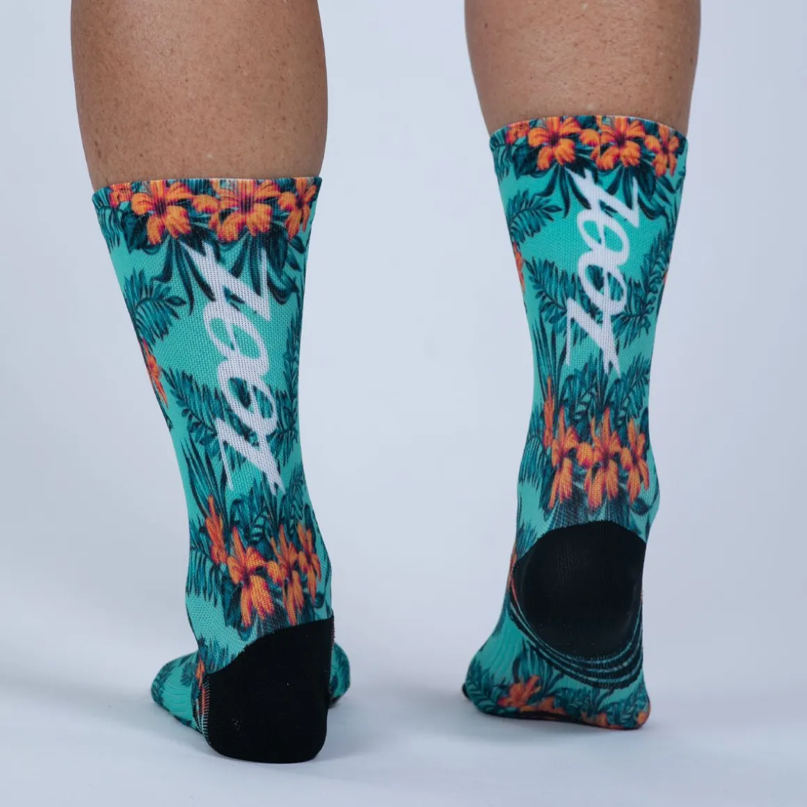 Unisex 6" Sock - Mint Hula