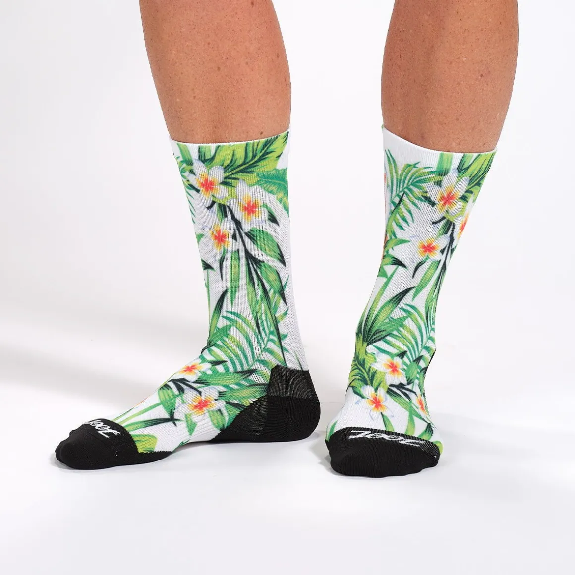 Unisex 6" Sock - White Hawaii