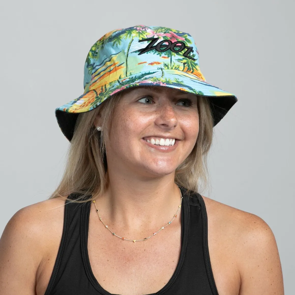 Unisex Bucket Hat - Yellow Floral