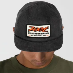 Unisex Cord Grandpa Rope Hat - Coal