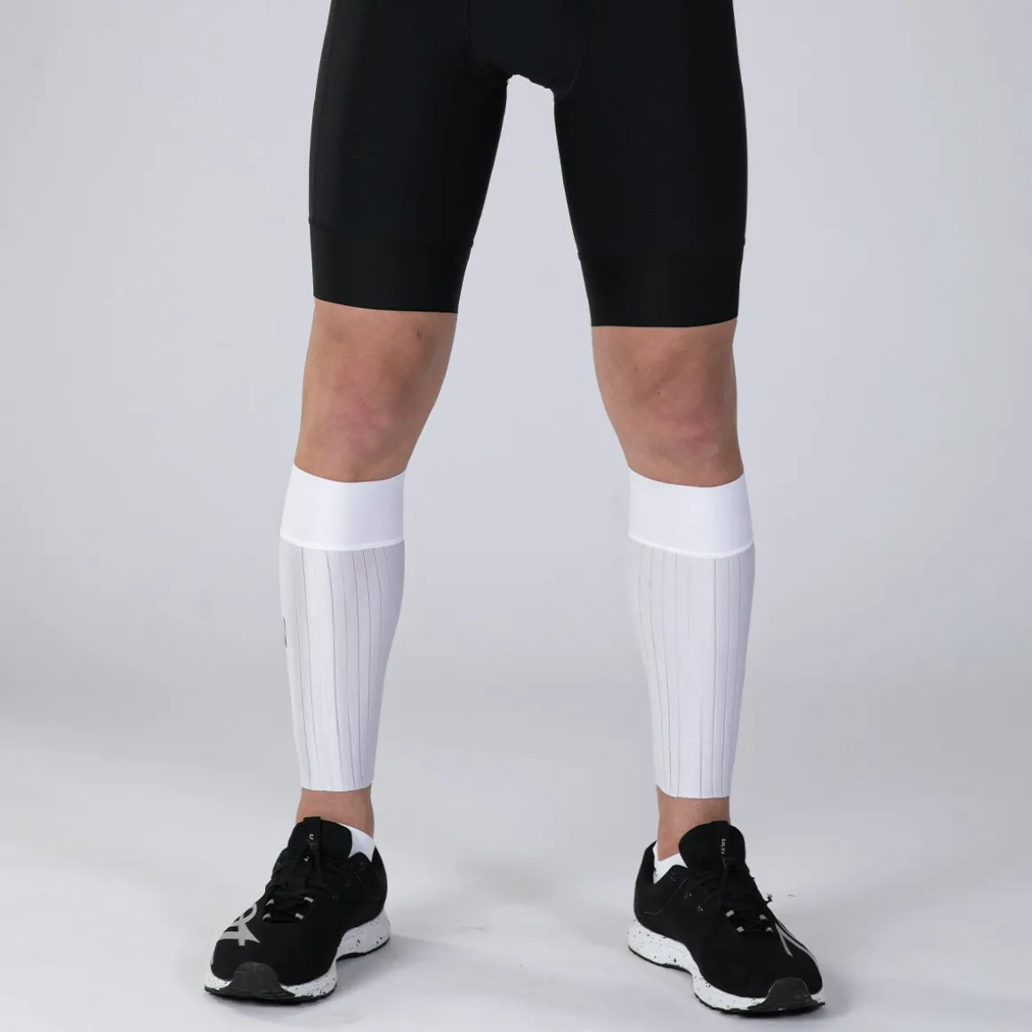 Unisex Elite Aero Calf Sleeves - White