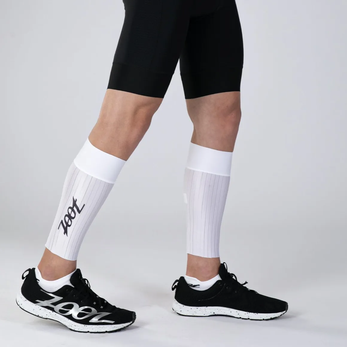 Unisex Elite Aero Calf Sleeves - White