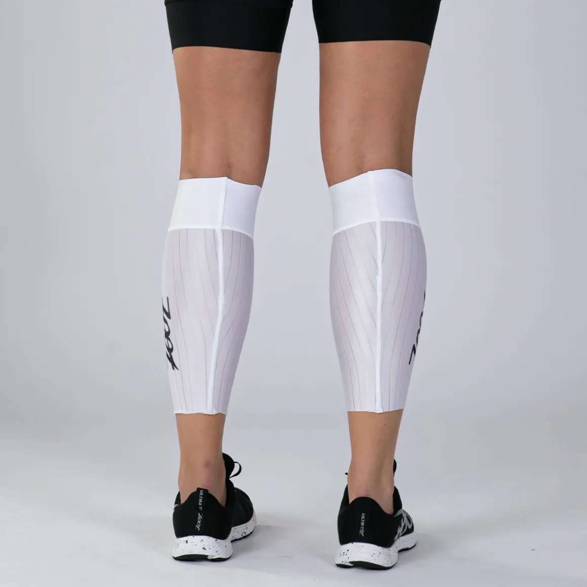 Unisex Elite Aero Calf Sleeves - White