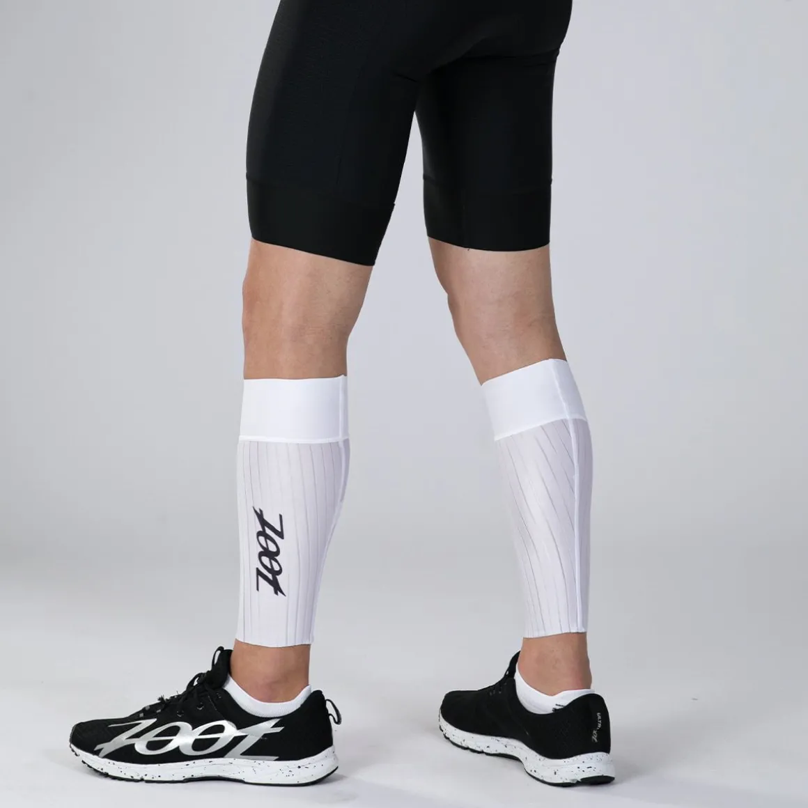 Unisex Elite Aero Calf Sleeves - White