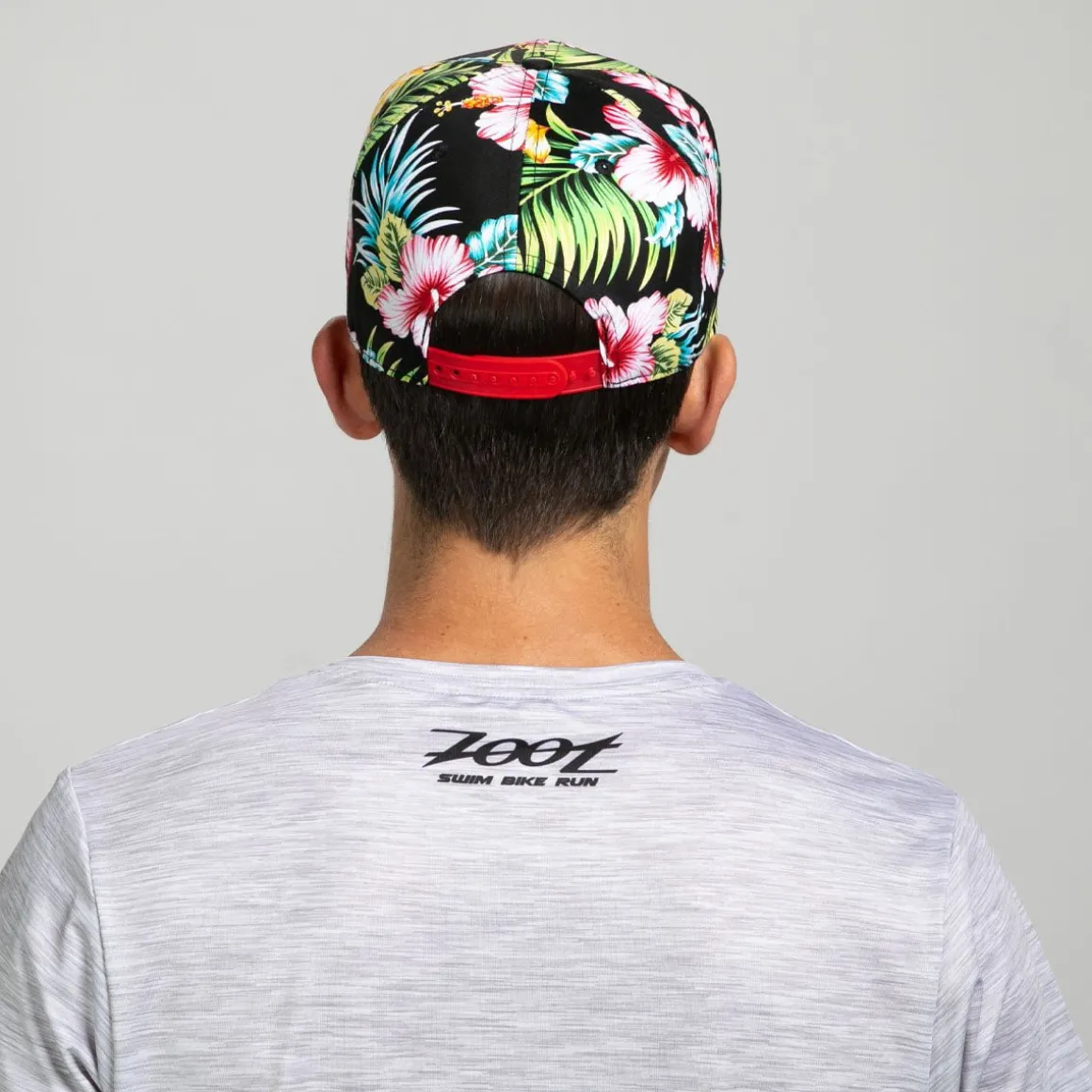 Unisex Flat Bill - Black Floral