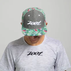 Unisex Flat Bill - Denim/Green Floral