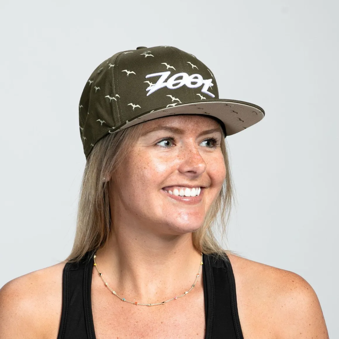 Unisex Flat Bill - Olive Iwa