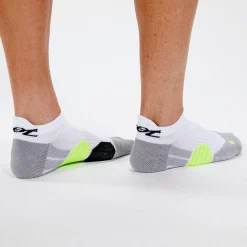 Unisex No Show Medium Cushion Sock - White